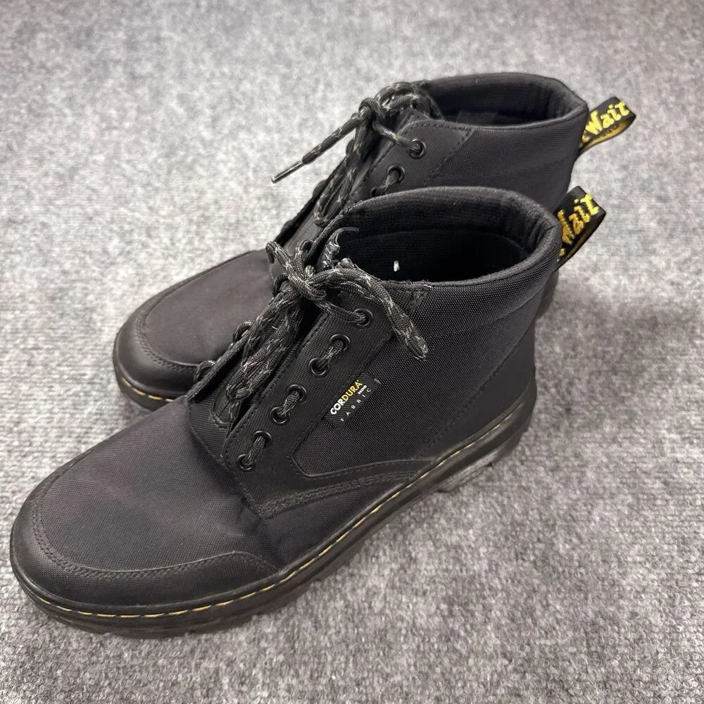 Dr. Doc Martens Bonny Tech Jungle Boots Cordura Black Men's US 11 EU 45 Zip Lace